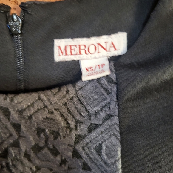 Merona black and grey pencil midi dress - Picture 3 of 7